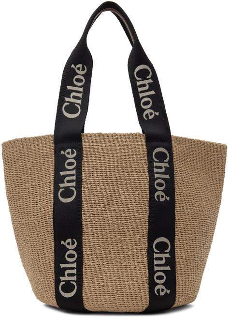 chloe boek beige|chloe totes and baskets.